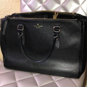 Kate spade leighann satchel black